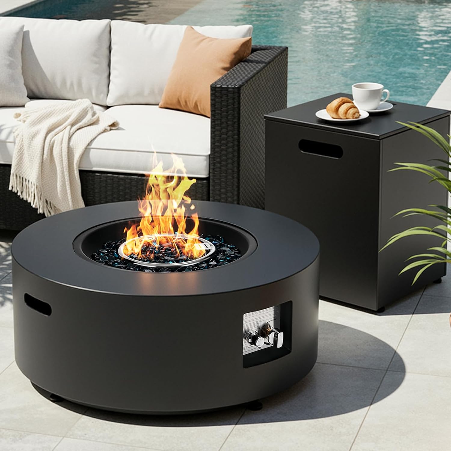 Outdoor Furniture Set With Fire Pit - 30