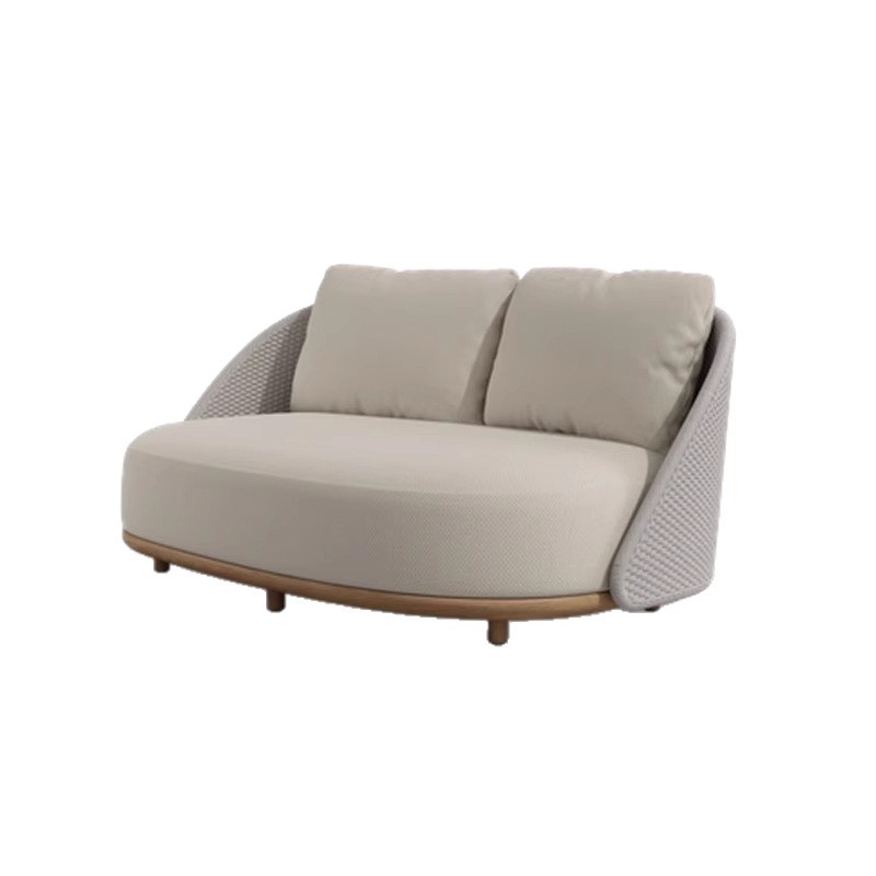 Outdoor Furniture Teak Wood - Nordic outdoor teak sofa villa courtyard