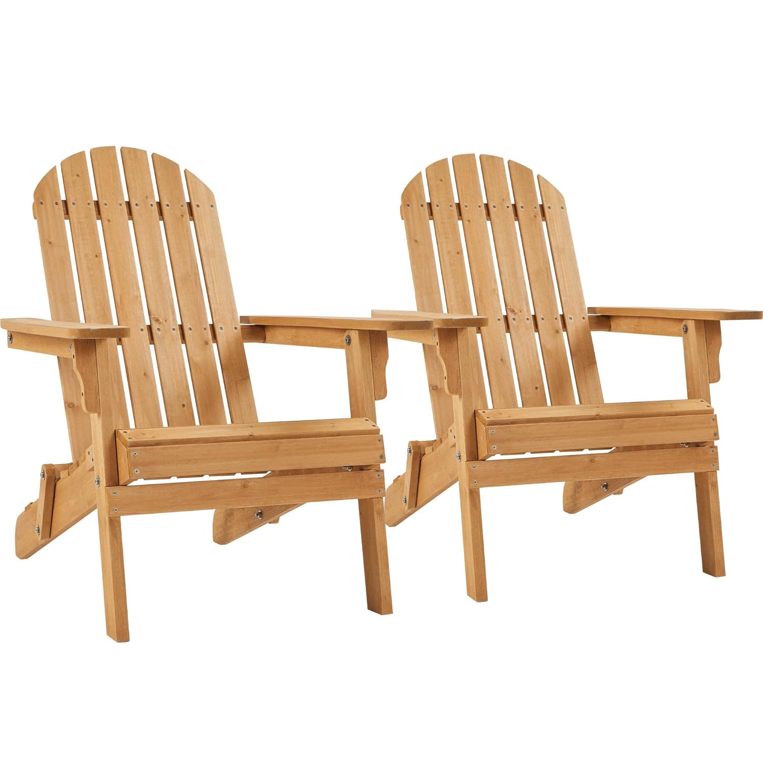Outdoor Furniture Lounge Set - Folding Adirondack Chair Set of 2