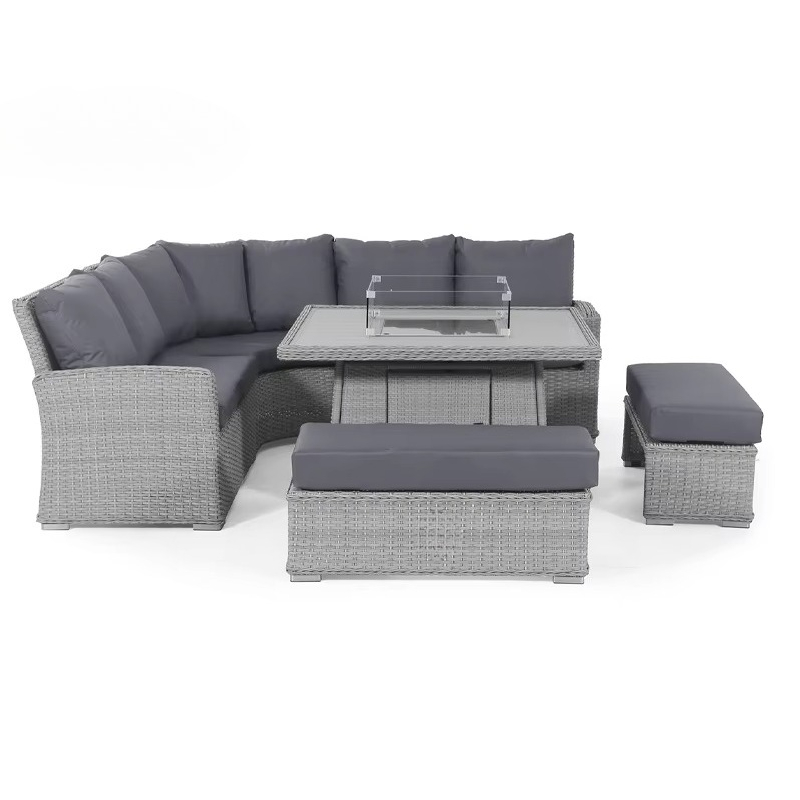 Outdoor Furniture And Fire Pit - Garden Patio Sofa Set Waterproof 4
