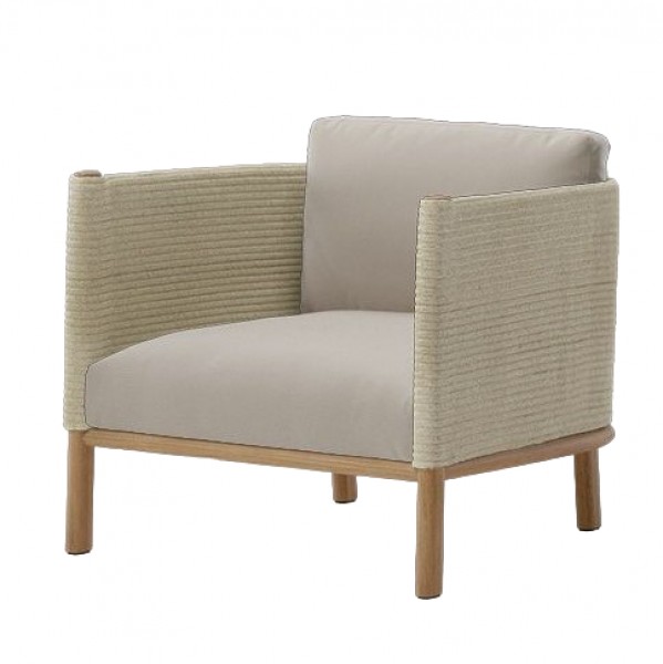 Outdoor Furniture Teak Wood - Teak Wood Frame Rope Weaving Quick-Dry
