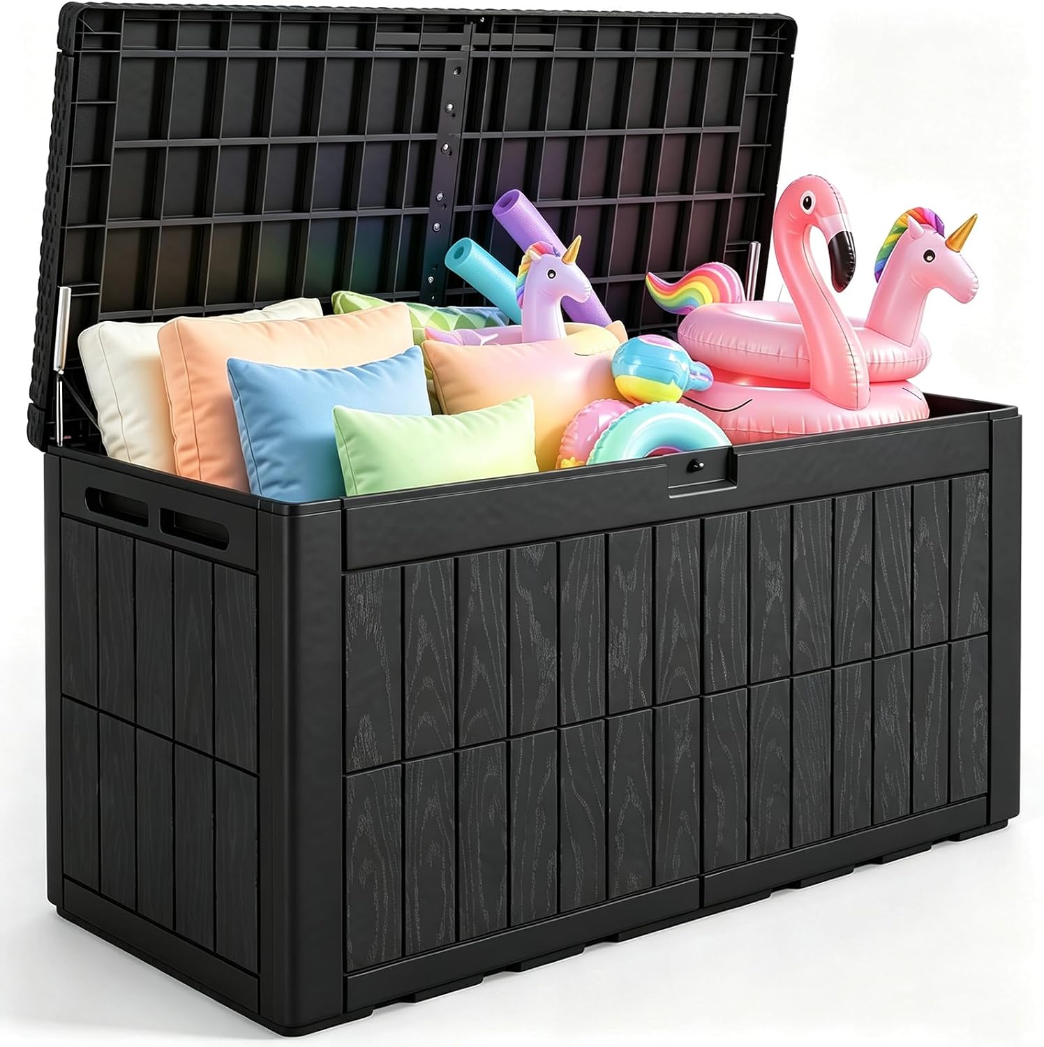 Outdoor Furniture Weatherproof - 120 Gallon Resin Deck Box, Weatherproof