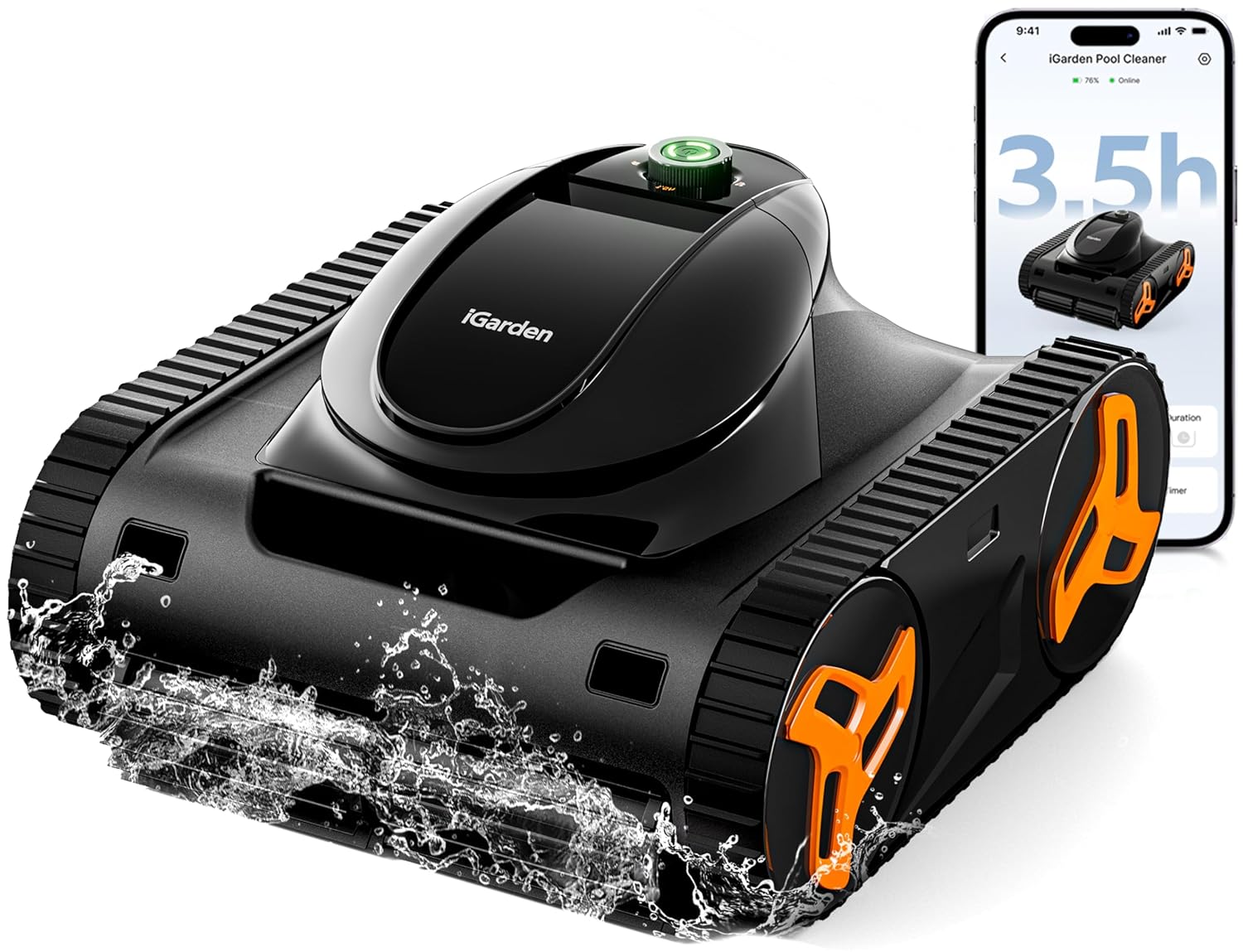 Outdoor Furniture European - Robotic Pool Cleaner KN Series, 210-Min