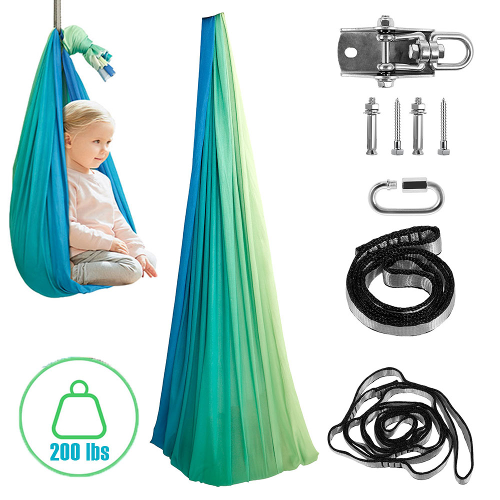 Outdoor Furniture Kids - Kids Sensory Swings Double Layer Comfortable