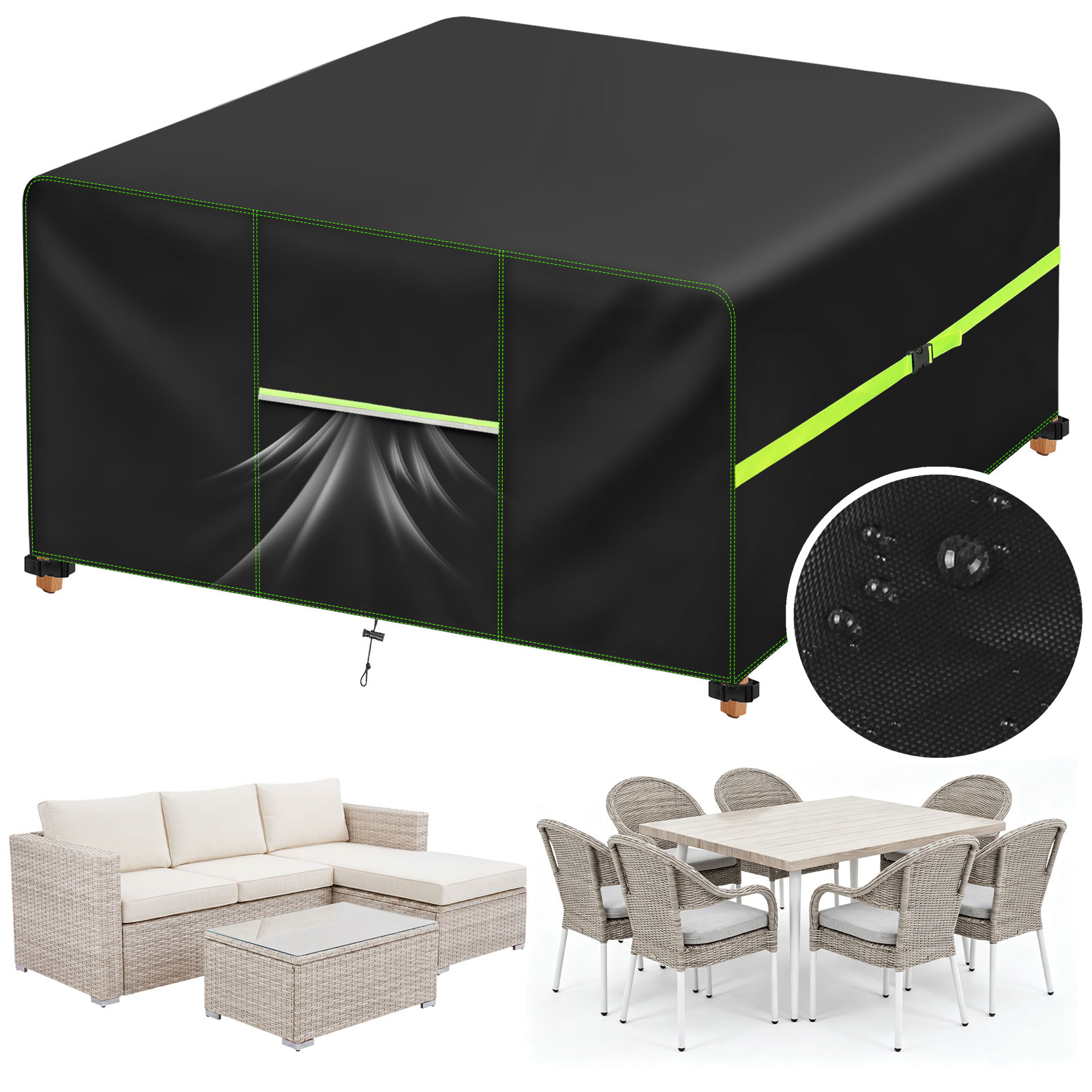 Outdoor Furniture Weatherproof - Garden Furniture Cover With Air Vent