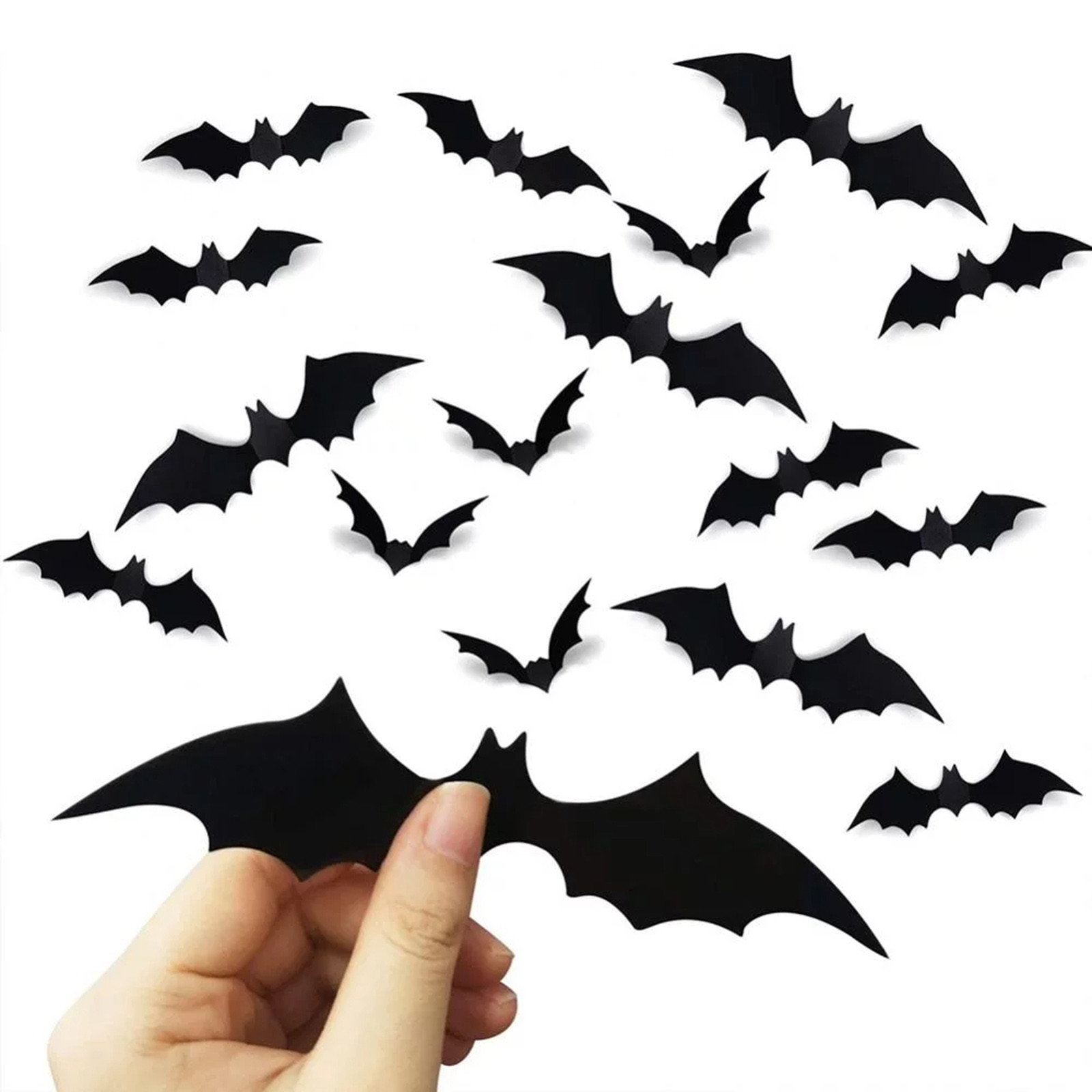 Outdoor Furniture Black - Black Bat Silhouette Halloween Wall Sticker