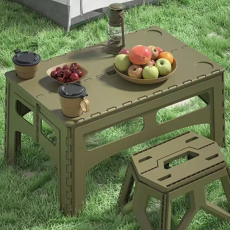 Outdoor Furniture Exhibition - Folding Portable Outdoor Extended Plastic Camping
