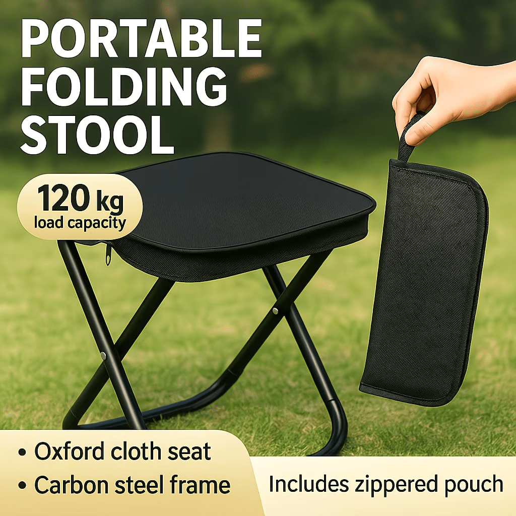Outdoor Furniture European - [Portable Folding Chair] Lightweight Sturdy Frame