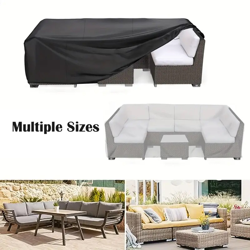 Outdoor Furniture Black - Patio Outdoor Table Cover, Waterproof, Uv