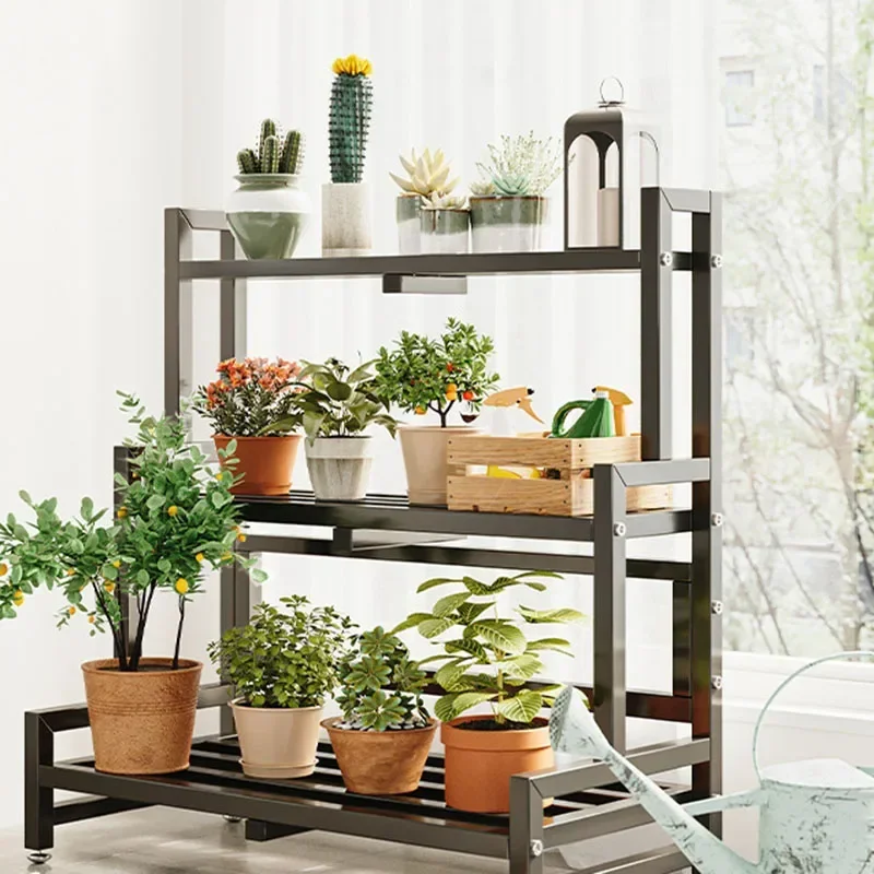 Tiered Display Plant Rack Shel - огляд і ціна Outdoor Furniture Black