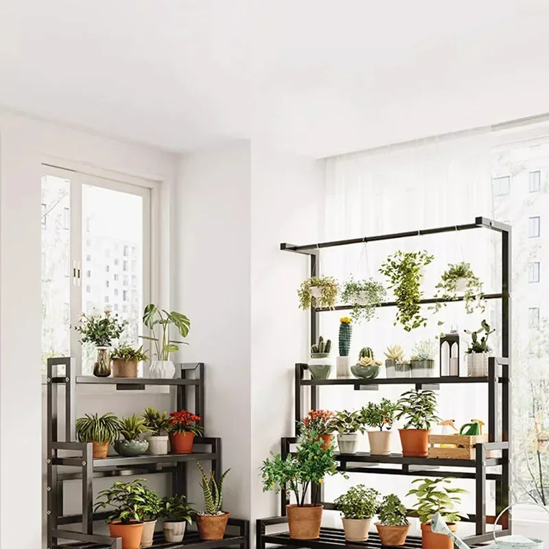Tiered Display Plant Rack Shel - огляд і ціна Outdoor Furniture Black