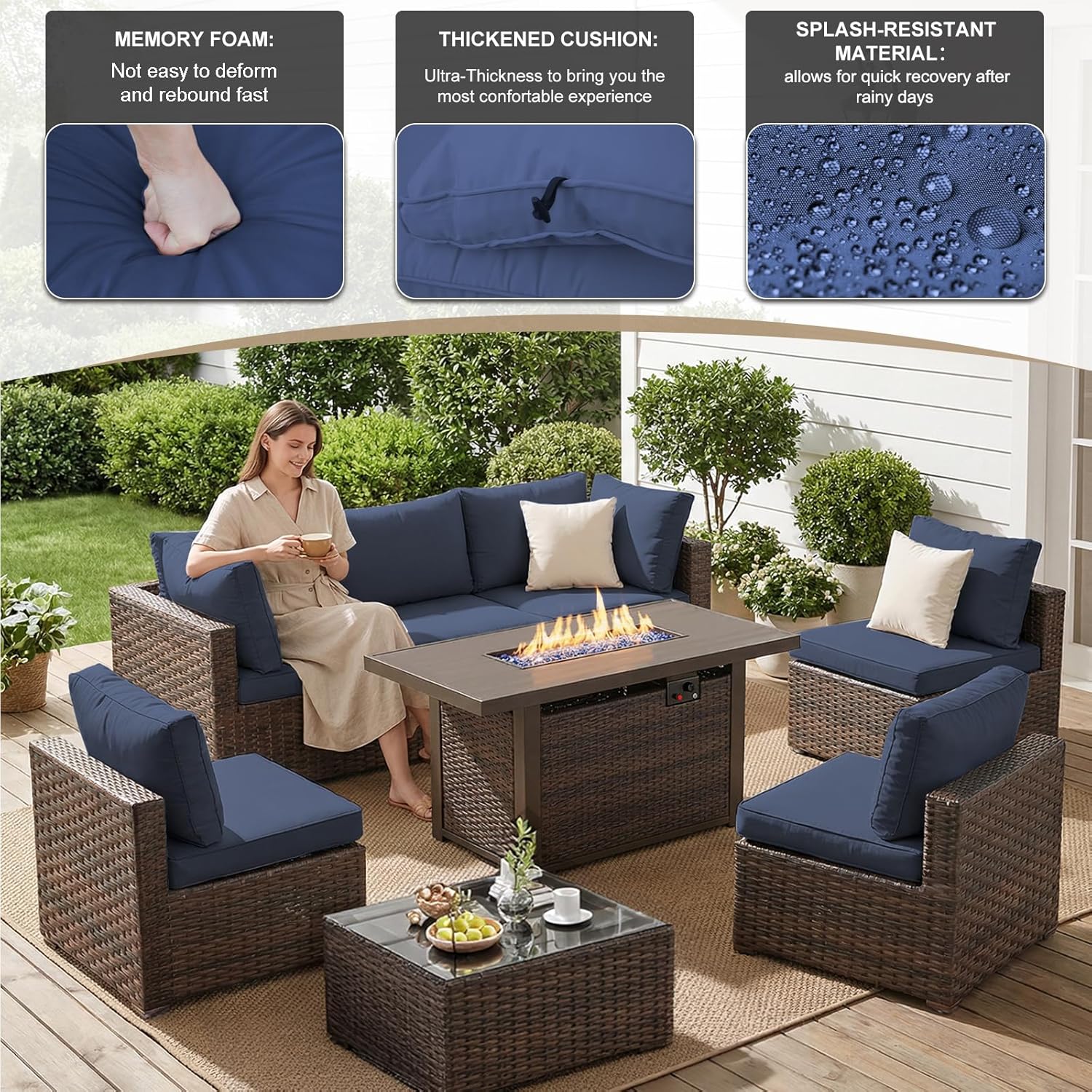 8 Pieces Patio Furniture Sets  - огляд і ціна Outdoor Furniture Ideas