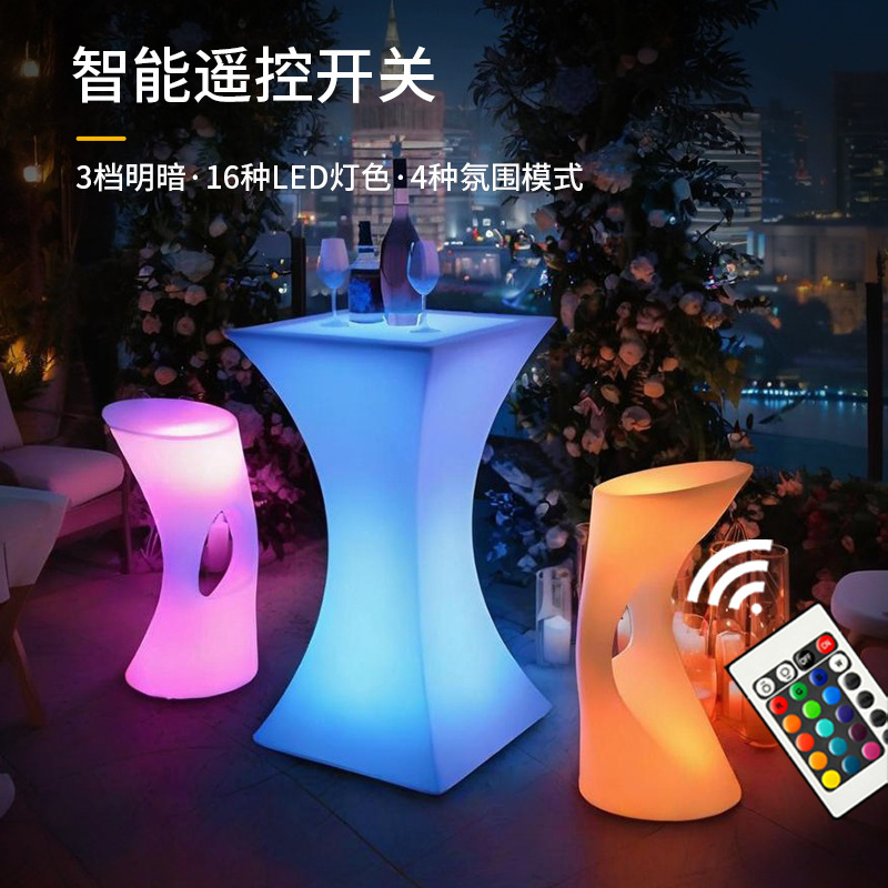 Waterproof LED Light Up Table  - огляд і ціна Outdoor Furniture Exhibition