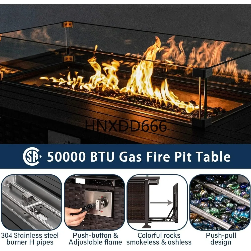 Patio Furniture Set with Fire  - огляд і ціна Outdoor Furniture Set With Fire Pit