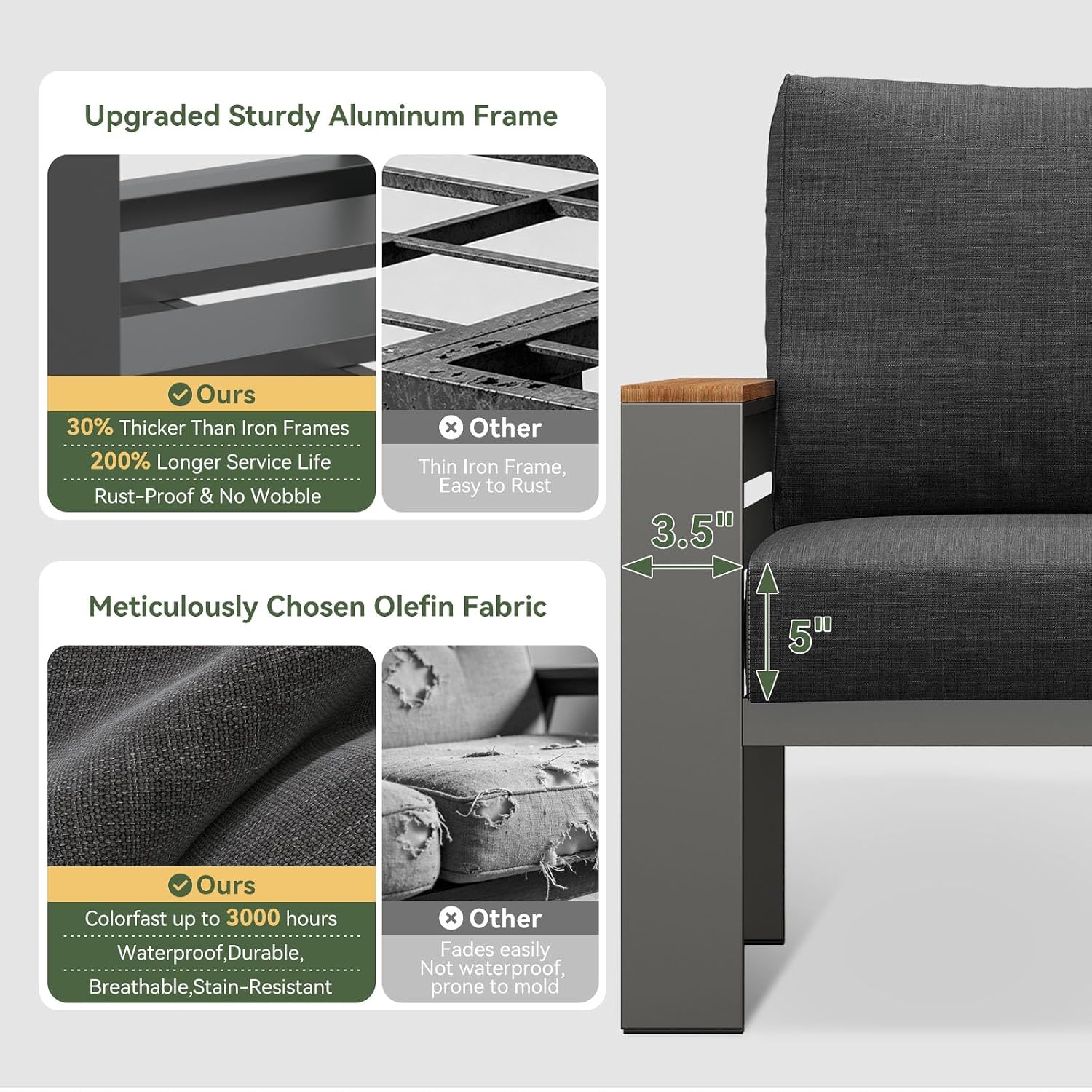 Patio Furniture Set, Aluminum  - огляд і ціна Outdoor Furniture Ideas