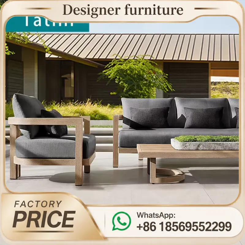 Teak Wood Sofa Set Waterproof  - огляд і ціна Outdoor Furniture Teak Wood
