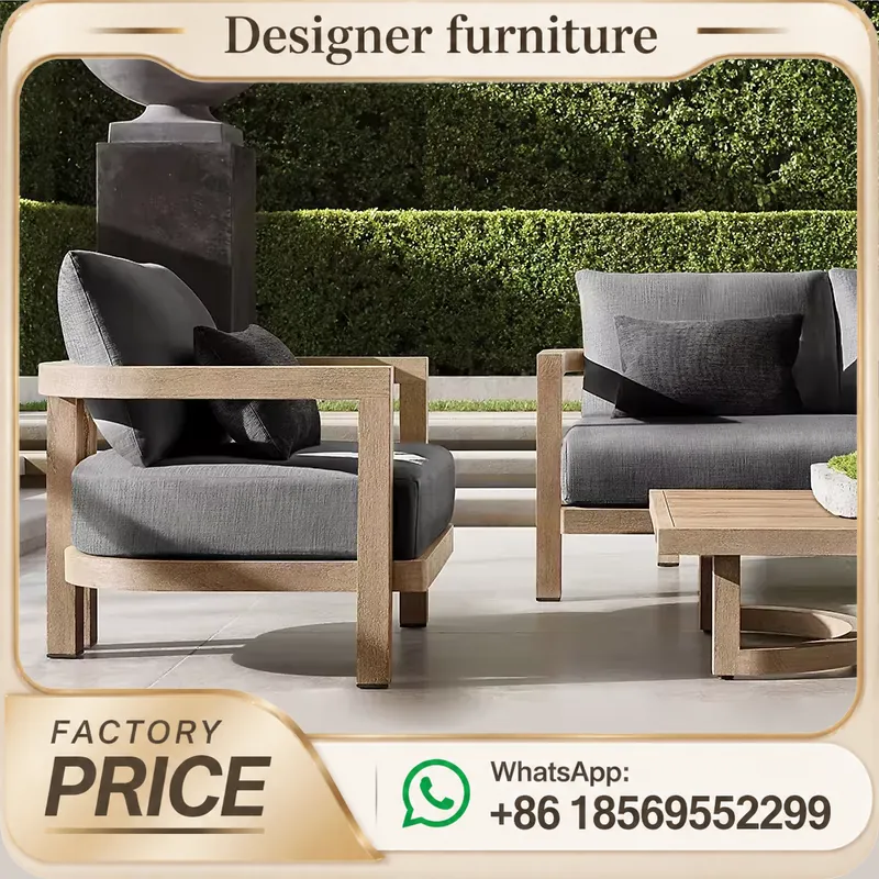 Teak Wood Sofa Set Waterproof  - огляд і ціна Outdoor Furniture Teak Wood