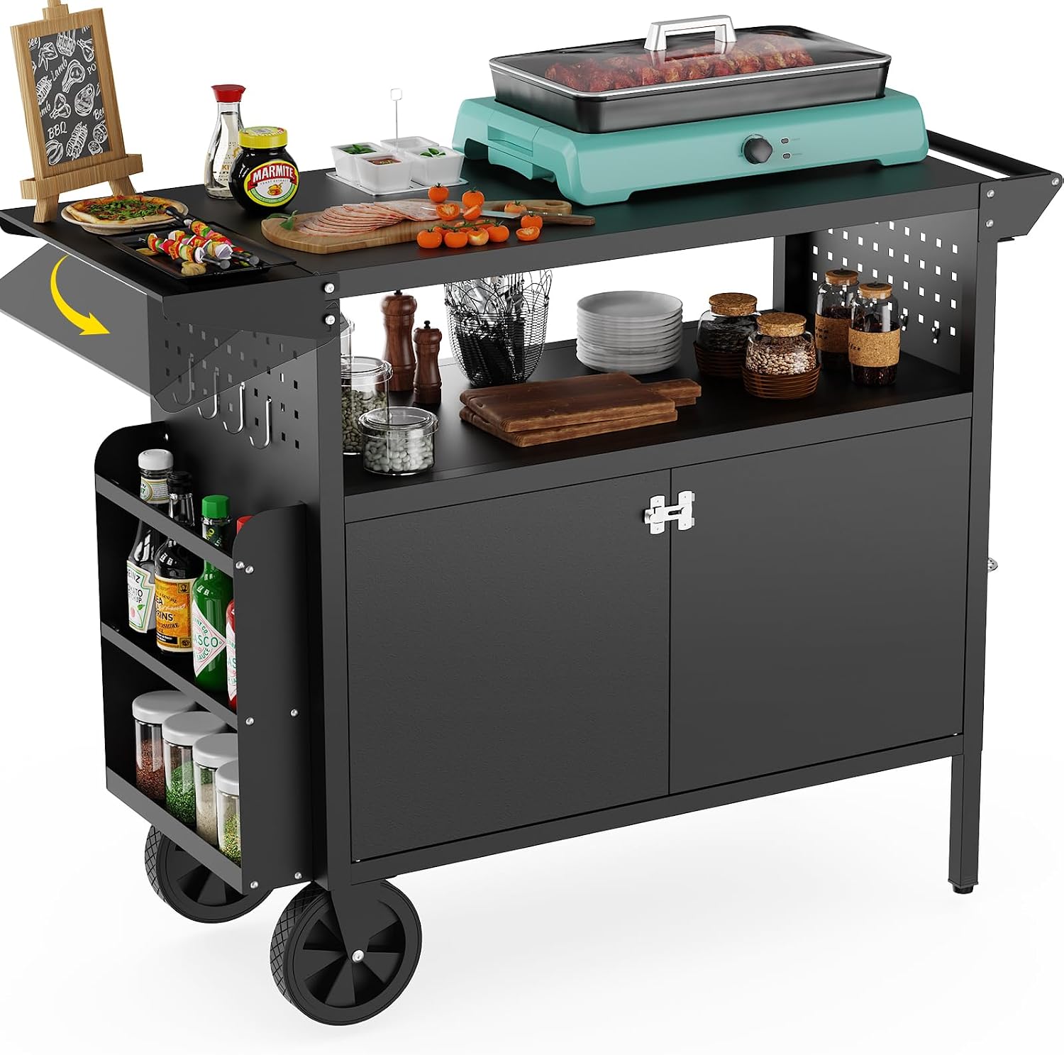 Outdoor Grill Cart Table With  - огляд і ціна Outdoor Furniture European