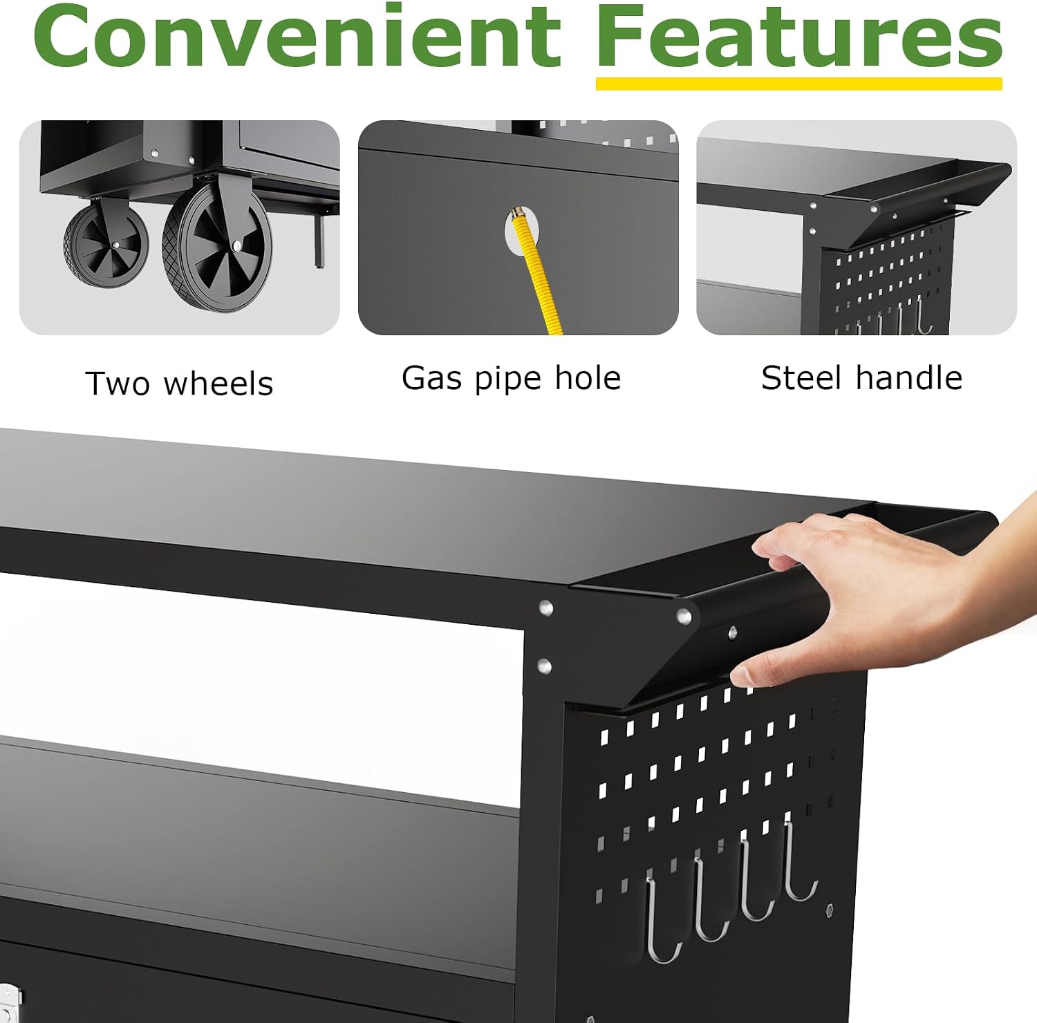 Outdoor Grill Cart Table With  - огляд і ціна Outdoor Furniture European