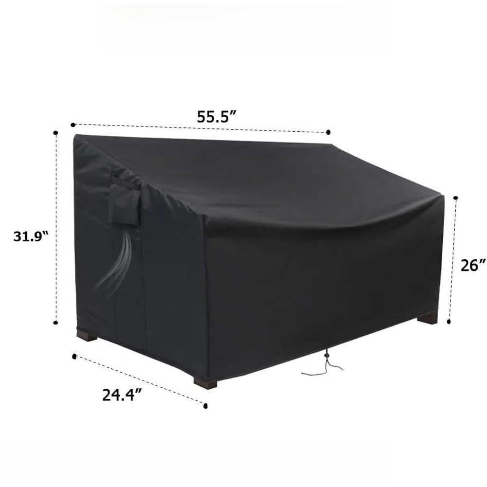 Heavy-Duty Patio Sofa Cover Wa - огляд і ціна Outdoor Furniture Black