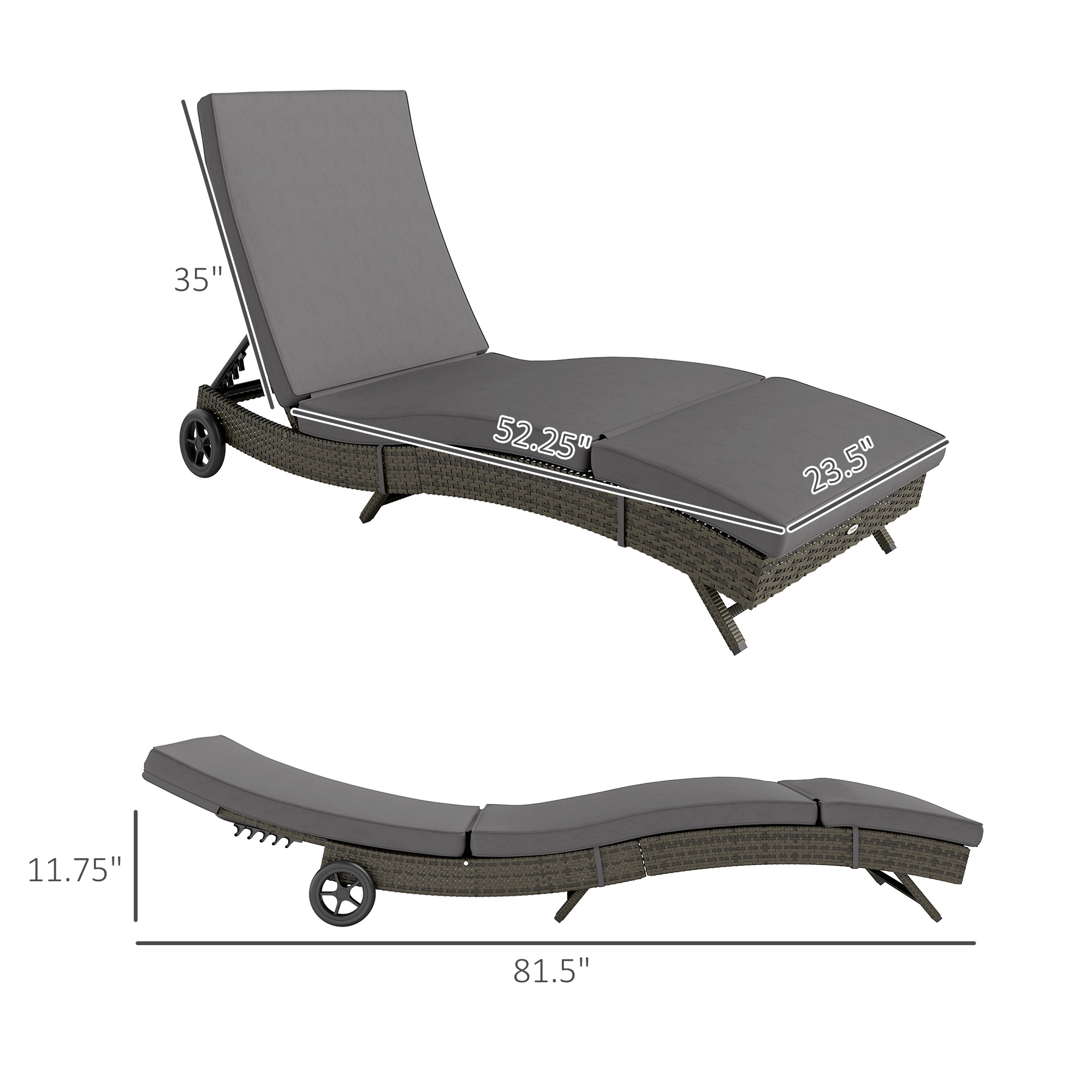 Outdoor Reclining Lounge Chair - огляд і ціна Outdoor Furniture Lounge Set