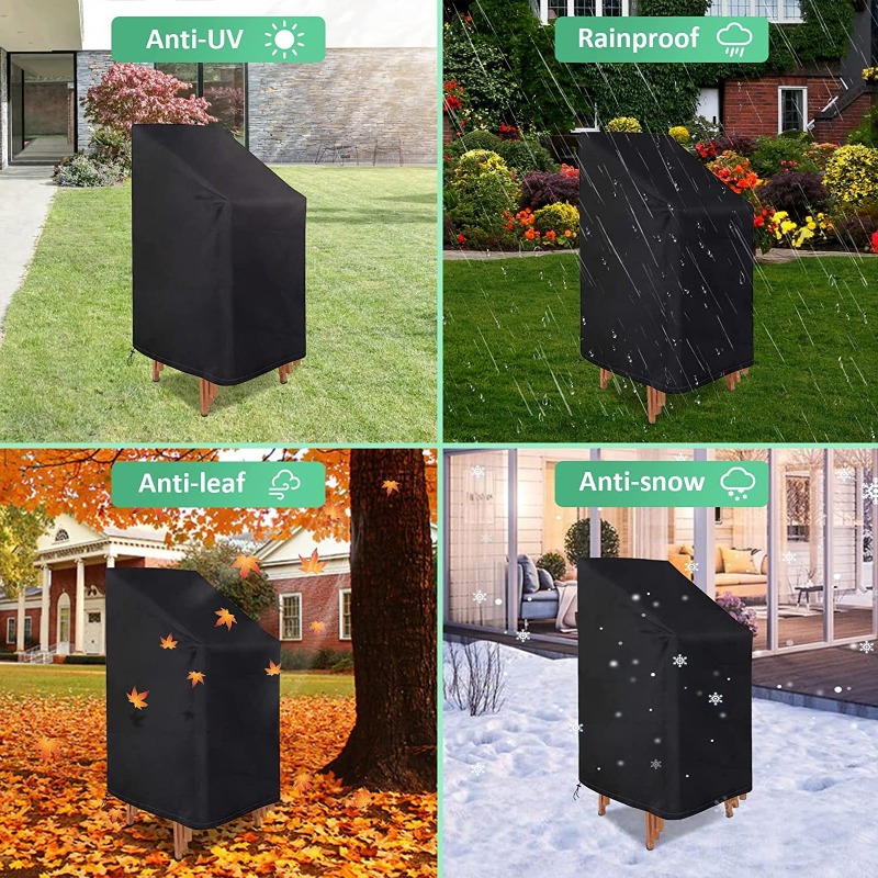 1/2/PCS Stacked Chair Dust Cov - огляд і ціна Outdoor Furniture Patio