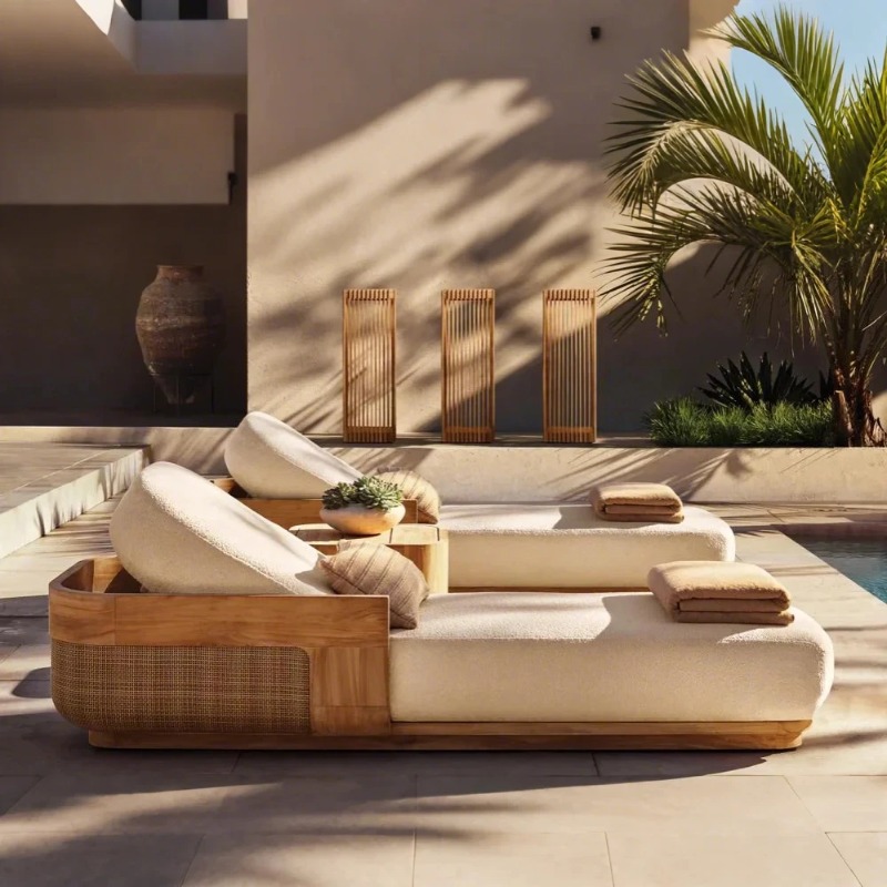 Sun Beach Lounge Chair & Daybe - огляд і ціна Outdoor Furniture Lounge Set