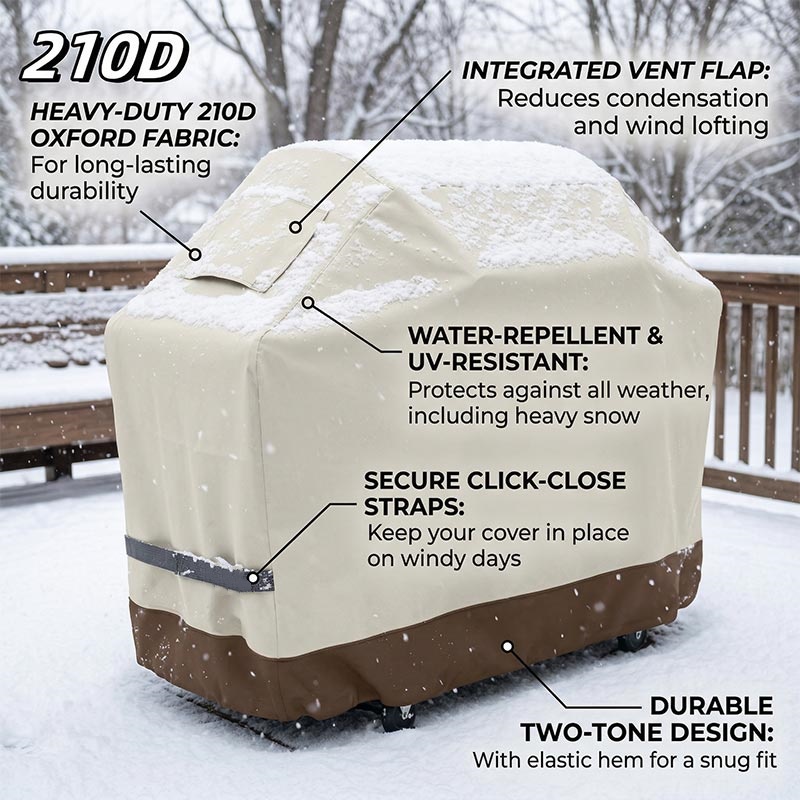 210D BBQ Beige Barbecue Grill  - огляд і ціна Outdoor Furniture Weatherproof
