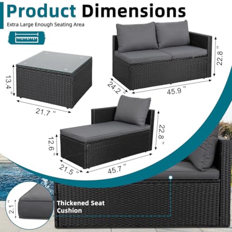 Patio furniture set for outdoo - огляд і ціна Outdoor Furniture Material