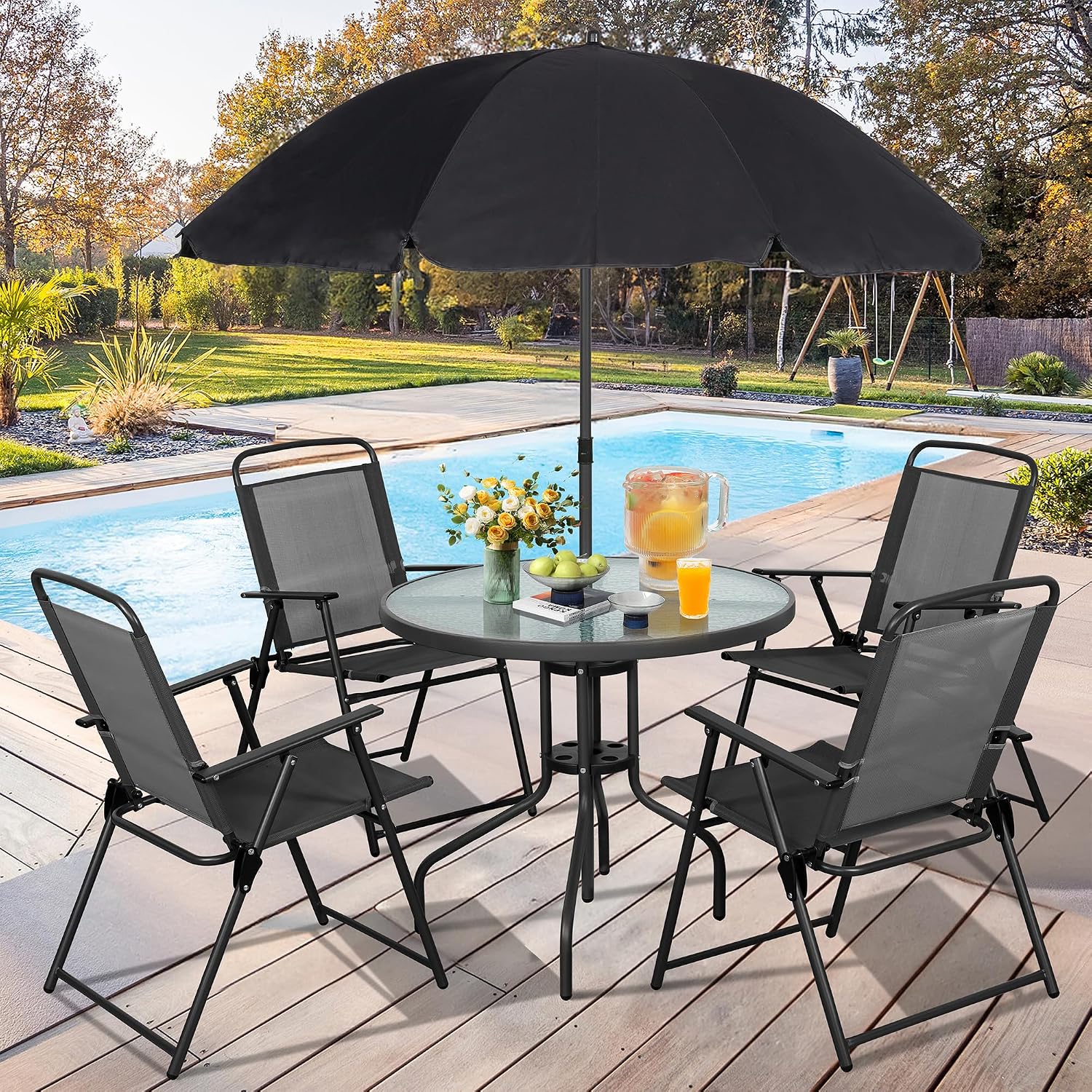 Metal Patio Dining Set Outdoor - огляд і ціна Outdoor Furniture Ideas
