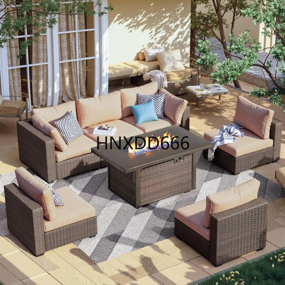 7 Piece Patio Furniture Set wi - огляд і ціна Outdoor Furniture Set With Fire Pit