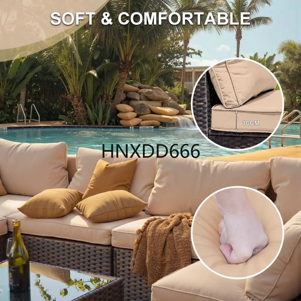 7 Piece Patio Furniture Set wi - огляд і ціна Outdoor Furniture Set With Fire Pit
