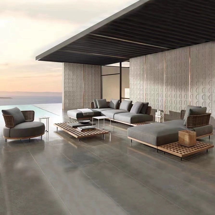 Modern Garden Sofa Set Outdoor - огляд і ціна Outdoor Furniture Teak Wood
