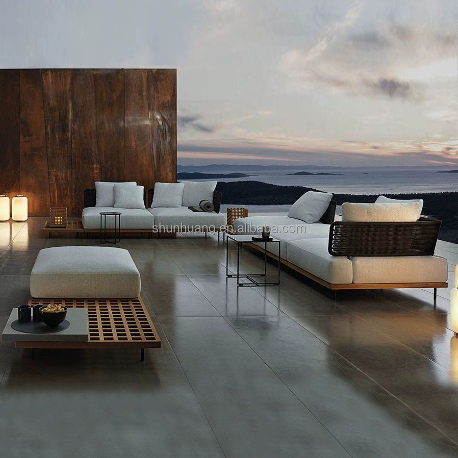 Modern Garden Sofa Set Outdoor - огляд і ціна Outdoor Furniture Teak Wood