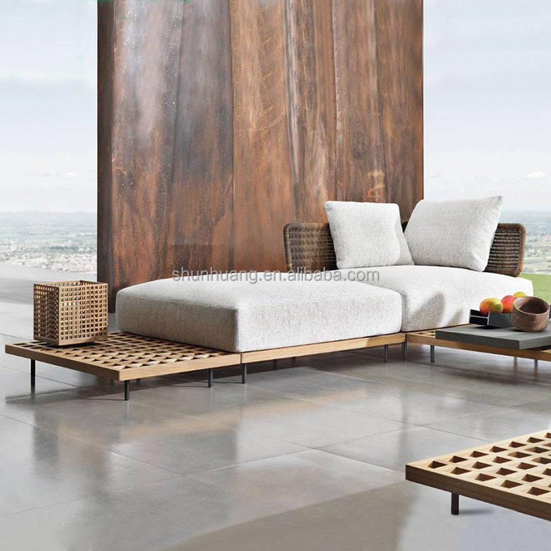 Modern Garden Sofa Set Outdoor - огляд і ціна Outdoor Furniture Teak Wood