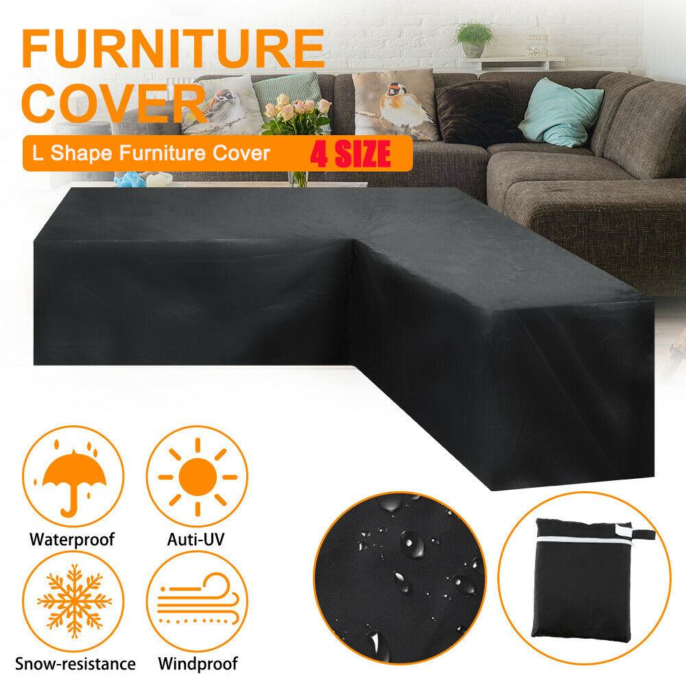 L Shape Furniture Waterproof C - огляд і ціна Outdoor Furniture Black