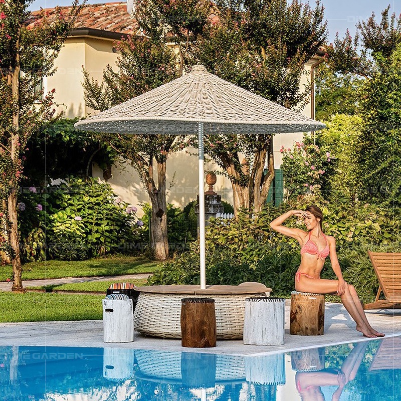 Modern Outdoor Rattan Umbrella - огляд і ціна Outdoor Furniture Ideas