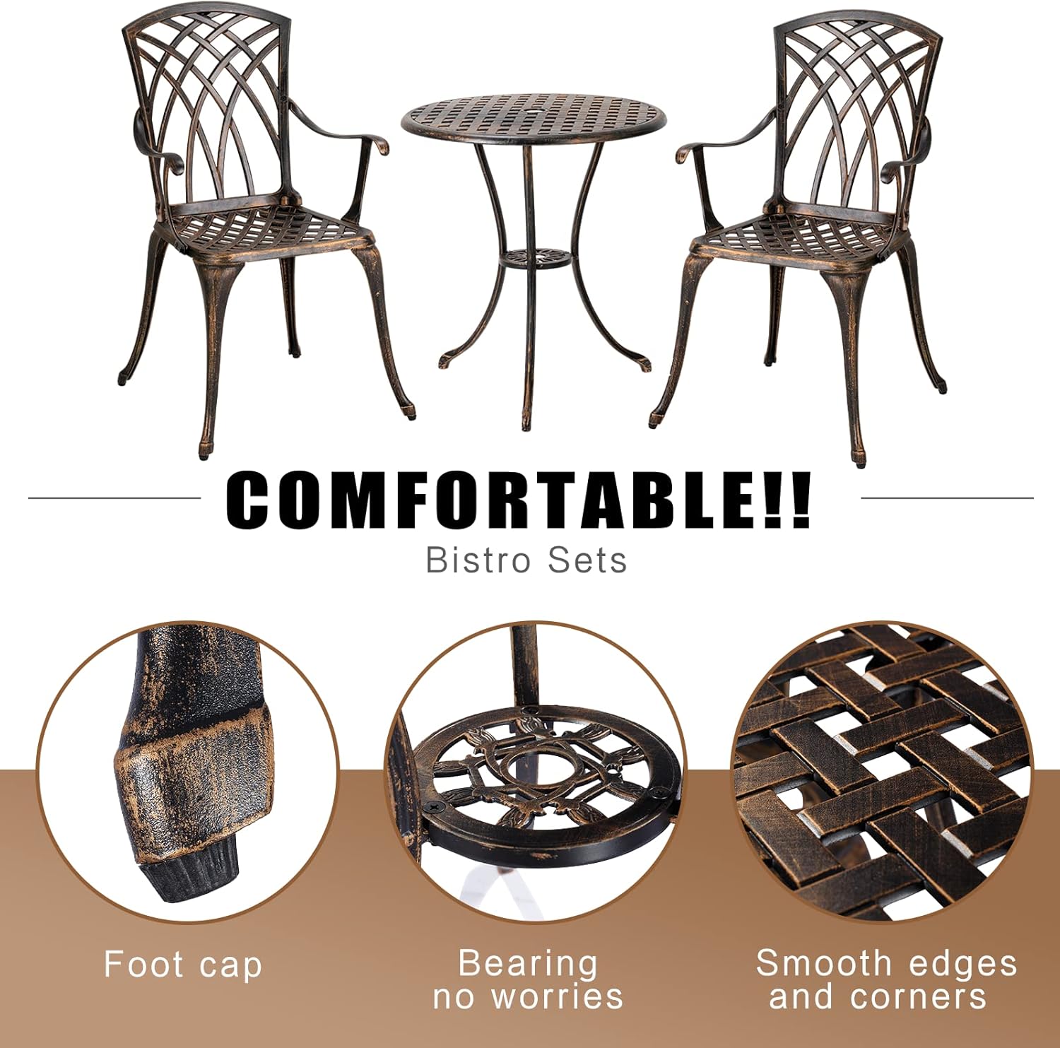 Bronze rust-resistant cast alu - огляд і ціна Outdoor Furniture Patio