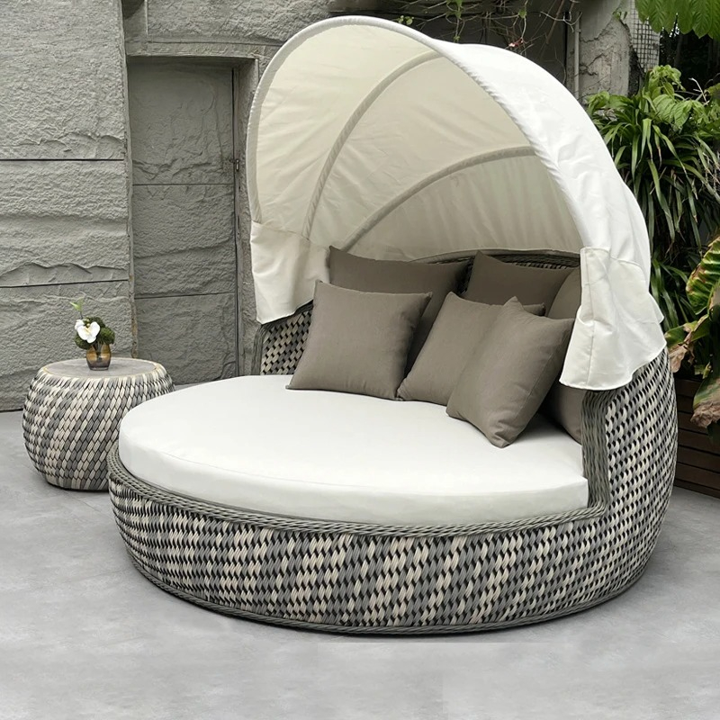 Daybed,Anti-UV Rustproof Round - огляд і ціна Outdoor Furniture Lounge Set