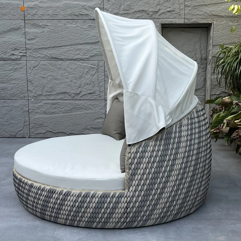 Daybed,Anti-UV Rustproof Round - огляд і ціна Outdoor Furniture Lounge Set