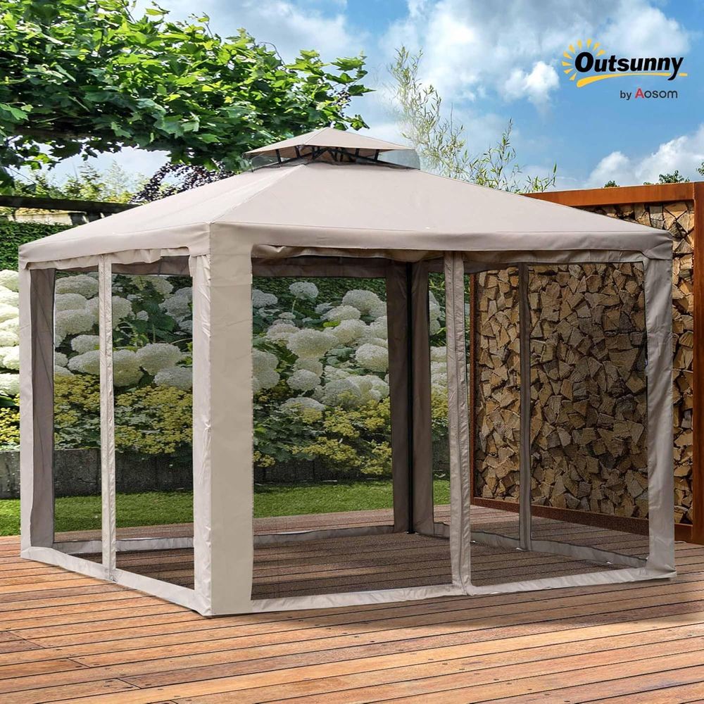 9.6' x 9.6' Patio Gazebo, Outd - огляд і ціна Outdoor Furniture Patio