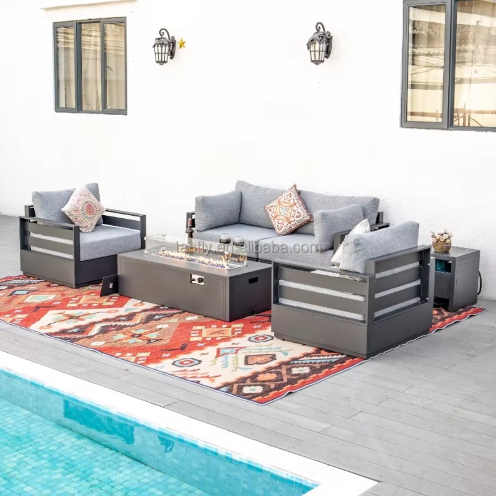 Villa Hotel Outdoor Furniture  - огляд і ціна Outdoor Furniture Set With Fire Pit