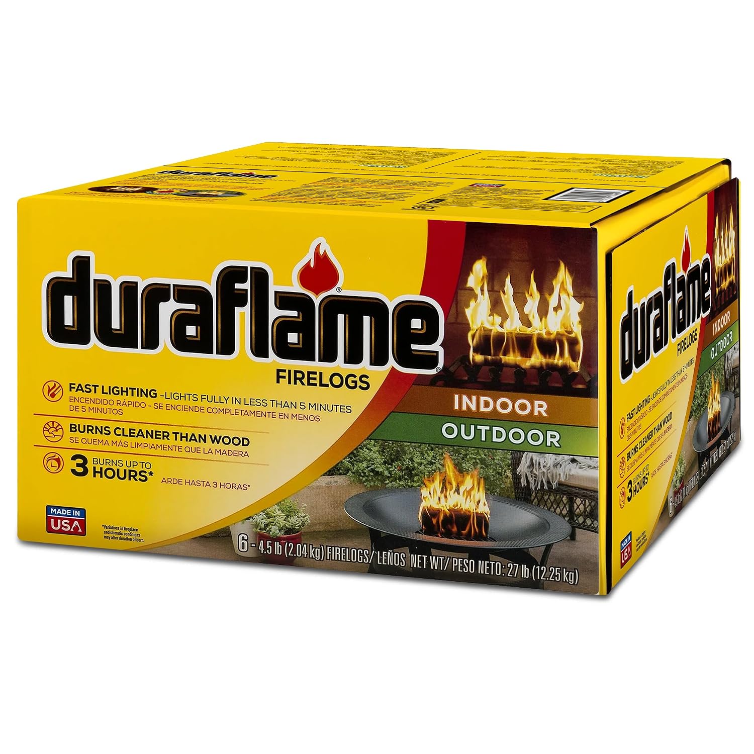 6-Pack Indoor/Outdoor Logs for - огляд і ціна Outdoor Furniture And Fire Pit