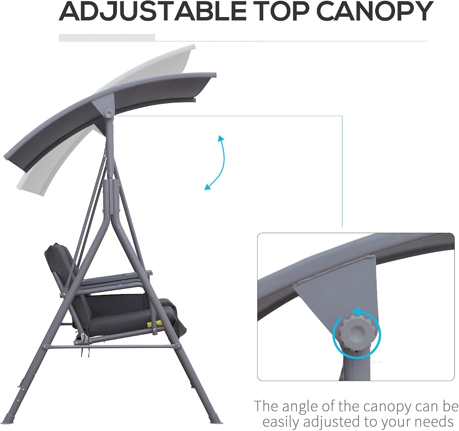 Outdoor 2 Person Porch Swing W - огляд і ціна Outdoor Furniture Patio