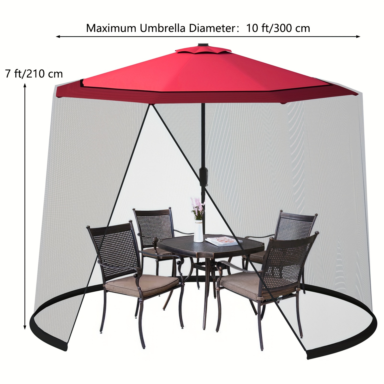 9FT 10FT Patio Umbrella Mosqui - огляд і ціна Outdoor Furniture European