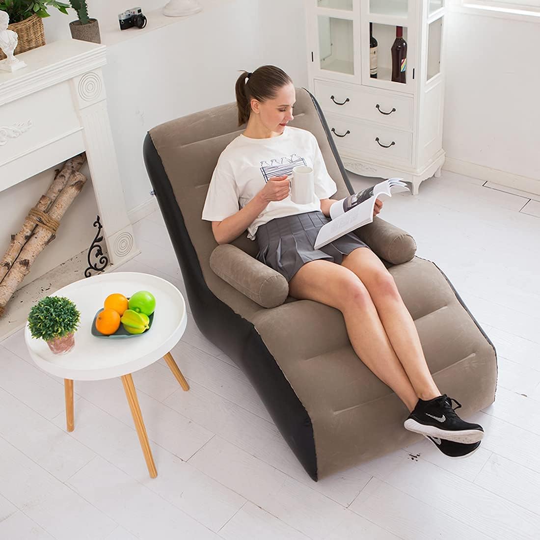Folding Lazy Sofa,Inflatable L - огляд і ціна Outdoor Furniture Lounge Set