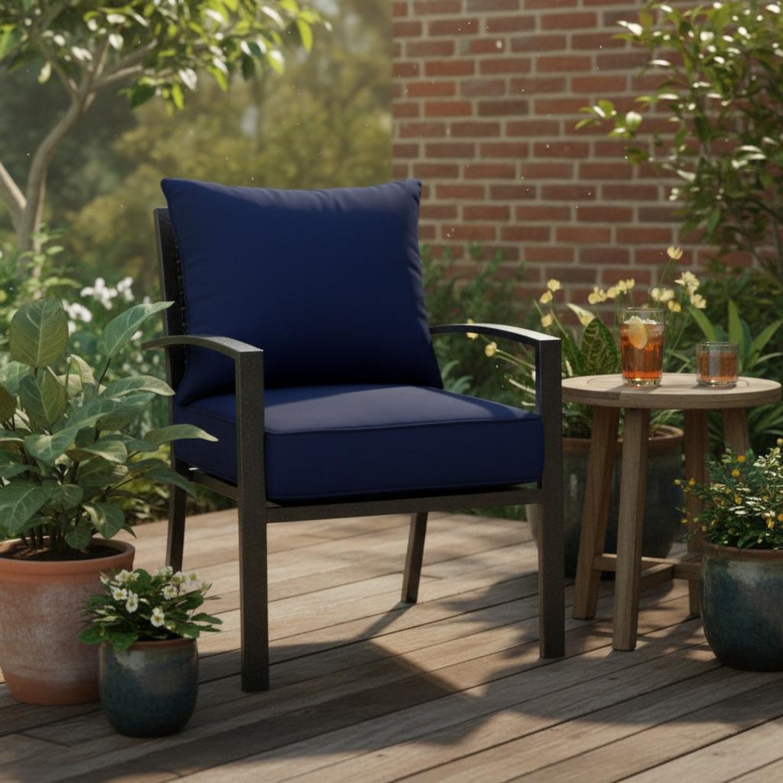 Patio Chair Pad Hidden Closure - огляд і ціна Outdoor Furniture Pads