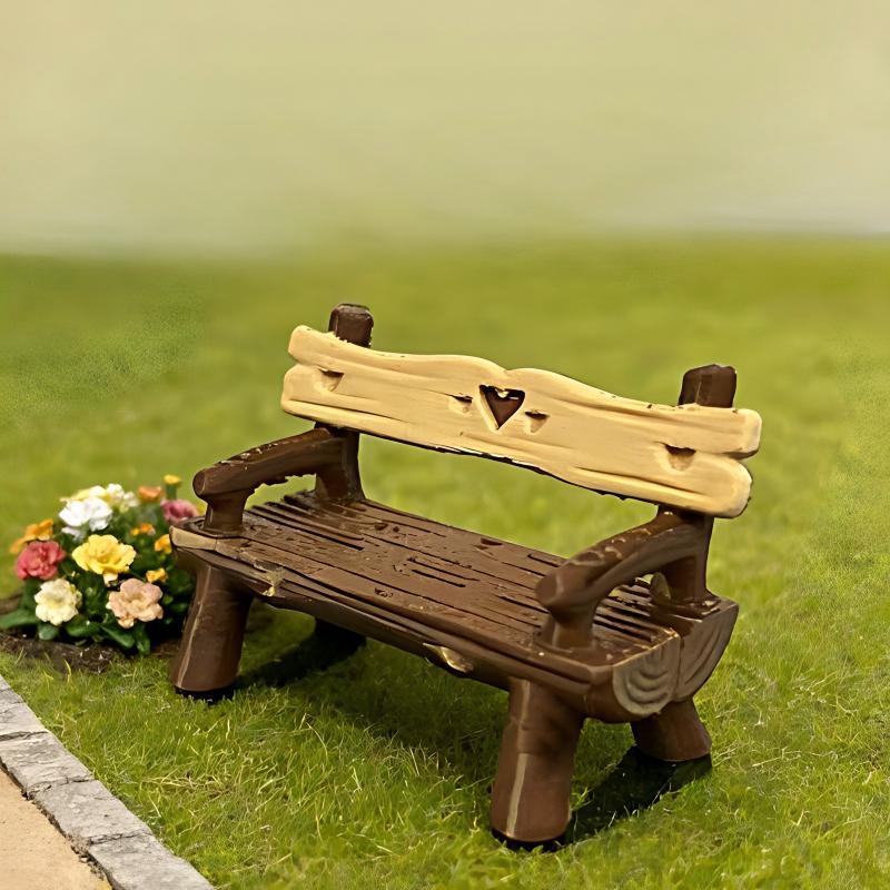 2Pcs 1/12 Miniature Bench Doll - огляд і ціна Outdoor Furniture Material