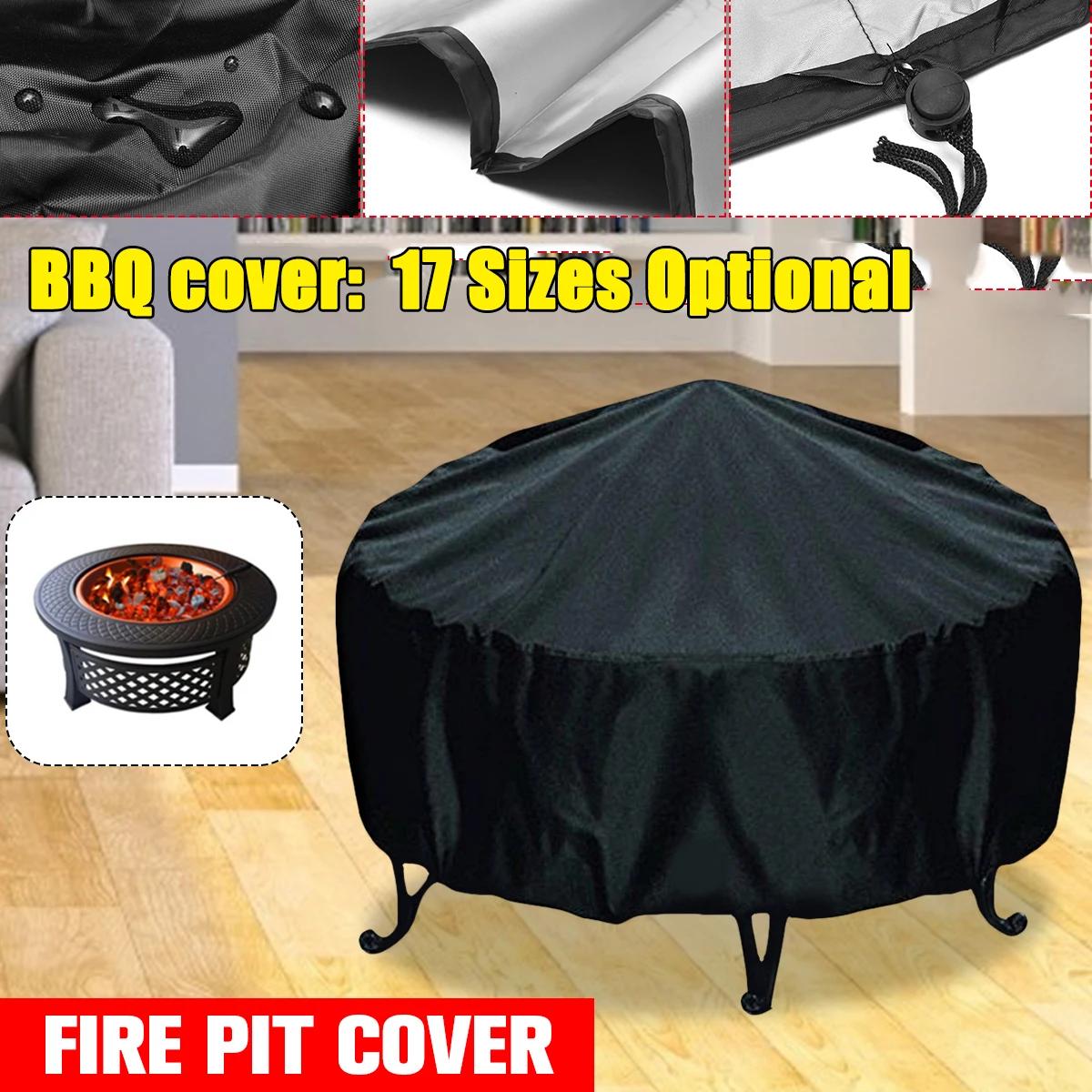 Waterproof Patio Fire Pit Cove - огляд і ціна Outdoor Furniture Black