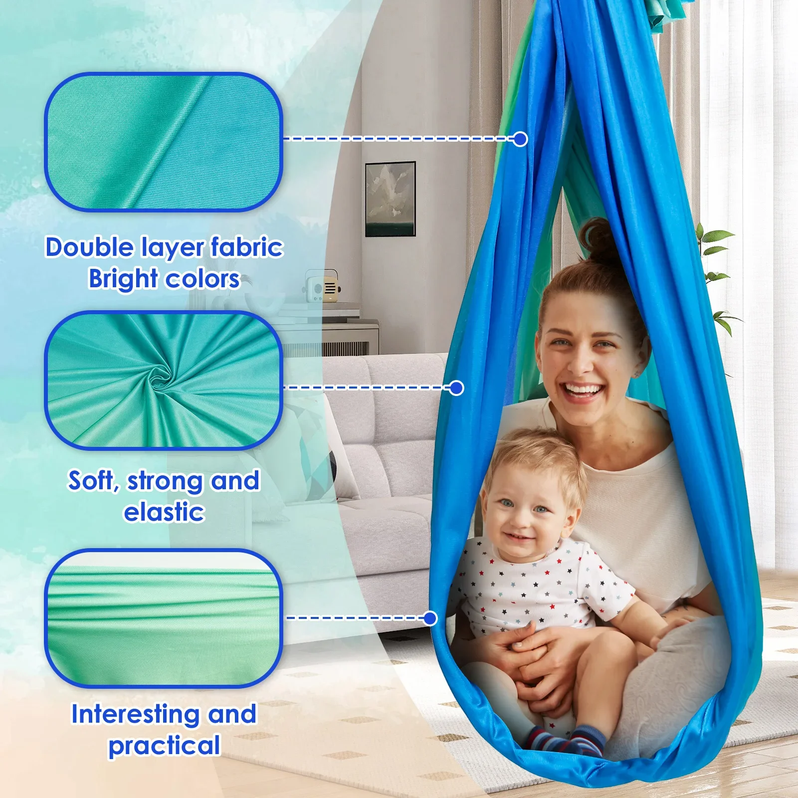 Sensory Swing Comfortable Kids - огляд і ціна Outdoor Furniture Kids